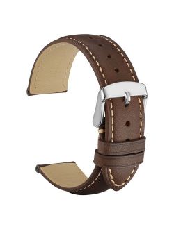 WOCCI Watch Band, Vintage Leather Watch Strap 14mm 16mm 18mm 19mm 20mm 21mm 22mm 23mm 24mm,Choice of Color and Width