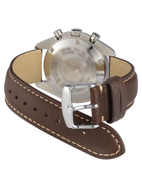 WOCCI Watch Band, Vintage Leather Watch Strap 14mm 16mm 18mm 19mm 20mm 21mm 22mm 23mm 24mm,Choice of Color and Width