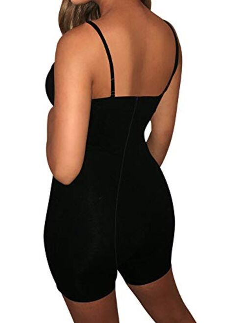 YMDUCH Women's Sexy One Piece Tank Top Sleeveless Bodycon Club Short Jumpsuit