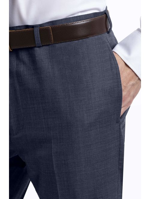 Calvin Klein Men's Slim Fit Stretch Suit Separates-Custom Jacket & Pant Size Selection, Blue, 40X34