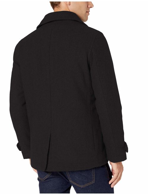 Amazon Essentials Men's Wool Blend Heavyweight Peacoat