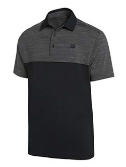 Dri-Fit Golf Shirts for Men - Moisture Wicking Short-Sleeve Polo Shirt