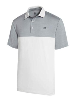 Dri-Fit Golf Shirts for Men - Moisture Wicking Short-Sleeve Polo Shirt