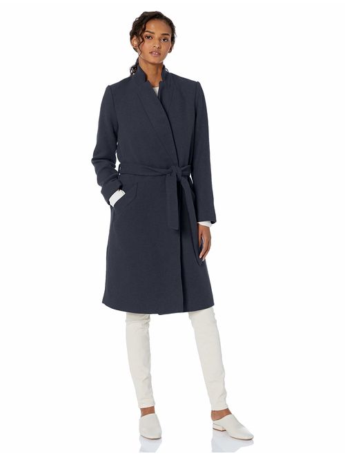 Amazon Brand - Daily Ritual Women's Wool Blend Belted Coat