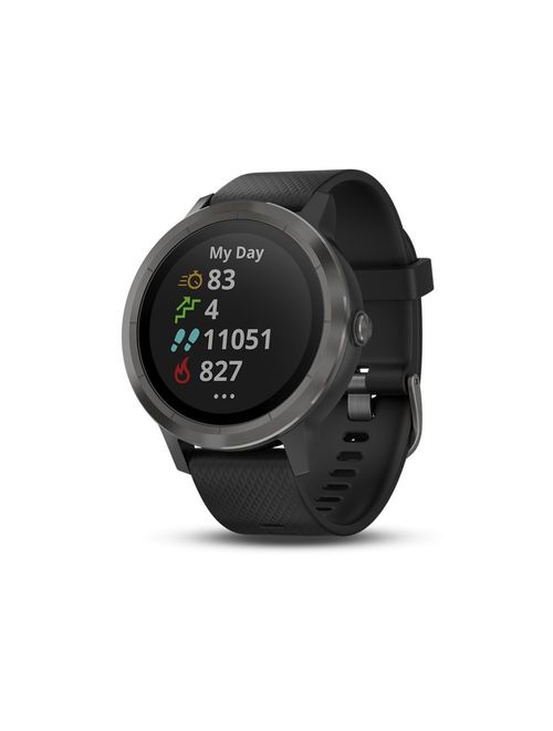 Garmin vívoactive 3 GPS Smartwatch - Black & Gunmetal (Renewed)