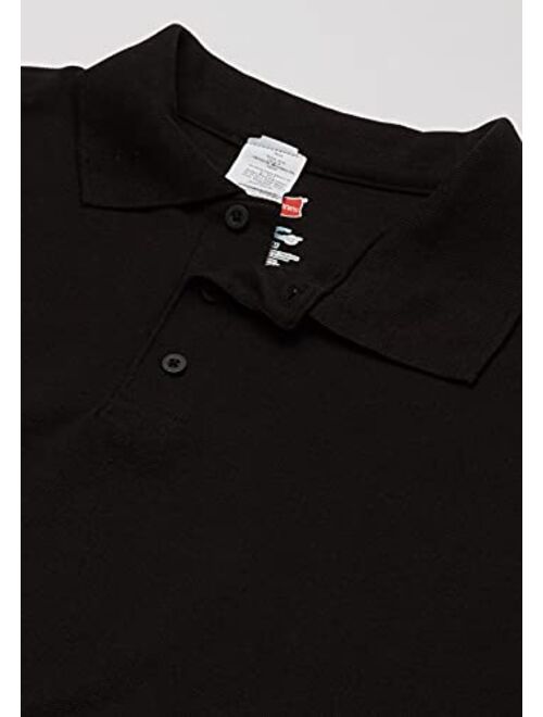 Hanes Men's Short Sleeve X-Temp Polo with FreshIQ