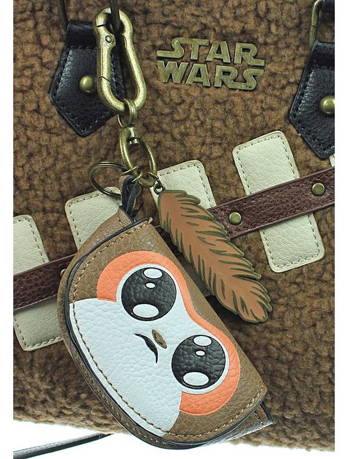 Bioworld Star Wars Chewbacca Handbag with Mini Porg Coin Purse
