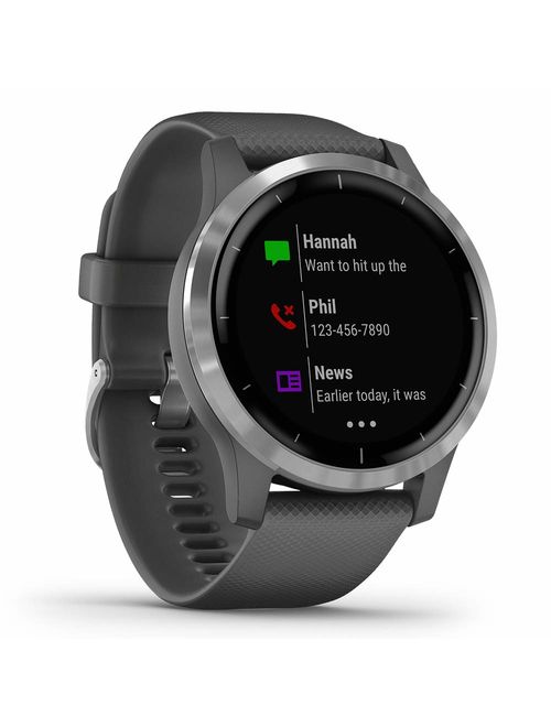 Garmin vivoactive 4 Smartwatch Power Bundle | 2019 Model | with HD Screen Protectors (x4) & PlayBetter Portable Charger | Spotify, Garmin Pay