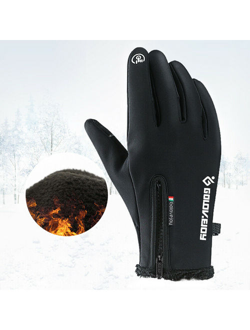 SUNSIOM Men Women Touch Screen Winter Sports Windproof Waterproof Outdoor Warm Gloves