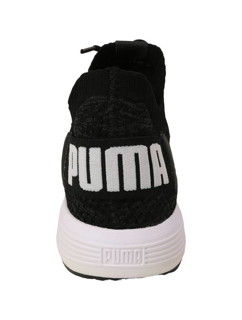 Puma Women's Uprise Knit Black / Iron Gate White Ankle-High Sneaker - 9M