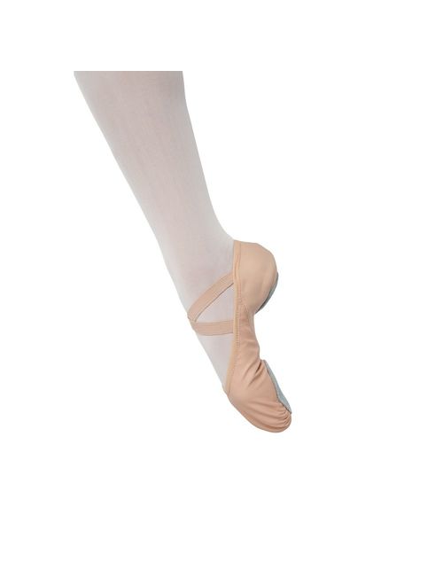 Danshuz Adult Pink Leather Upper Stretch Split Sole Ballet Shoes 5-11 Womens