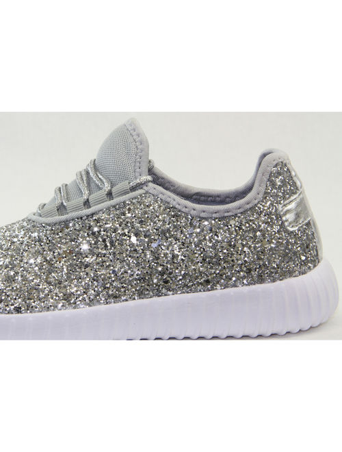 Forever Link Remy Women Sequin Lightweight Glitter Sneakers Cross Training Shoes