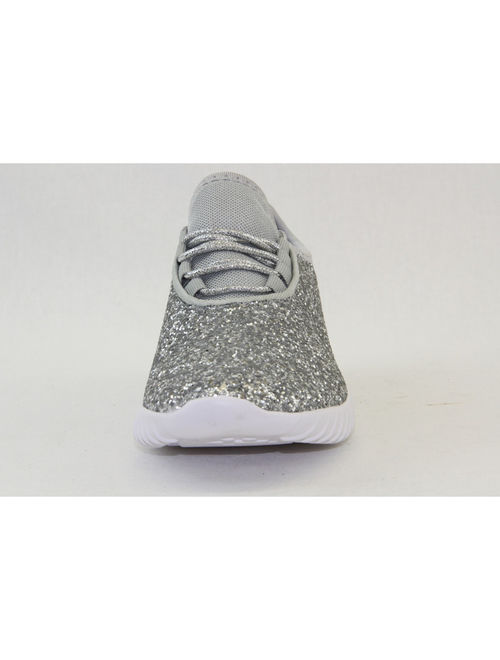 Forever Link Remy Women Sequin Lightweight Glitter Sneakers Cross Training Shoes