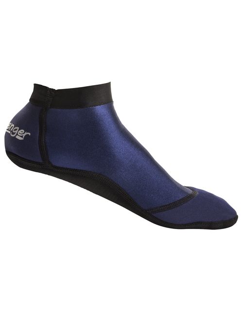 Seavenger SeaSnugs | Low Beach Socks for Sand Volleyball, Soccer, Snorkeling & Watersports (Dark Blue, Large)