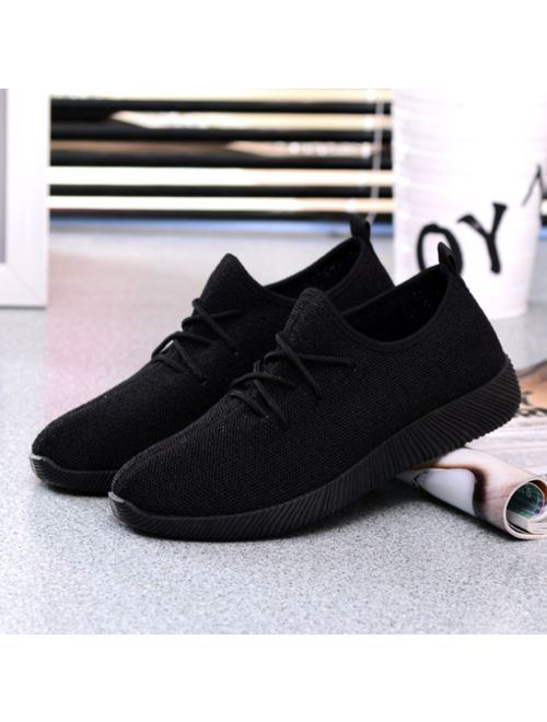 Women Casual Running Mesh Sport Shoes Athletic Sneakers Breathable Walking Flats