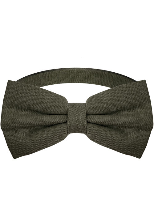 Bow Tie for Men Ties Mens Pre Tied Formal Tuxedo Bowtie for Adults & Children, Olive