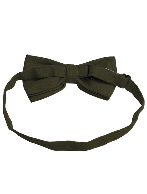 Bow Tie for Men Ties Mens Pre Tied Formal Tuxedo Bowtie for Adults & Children, Olive
