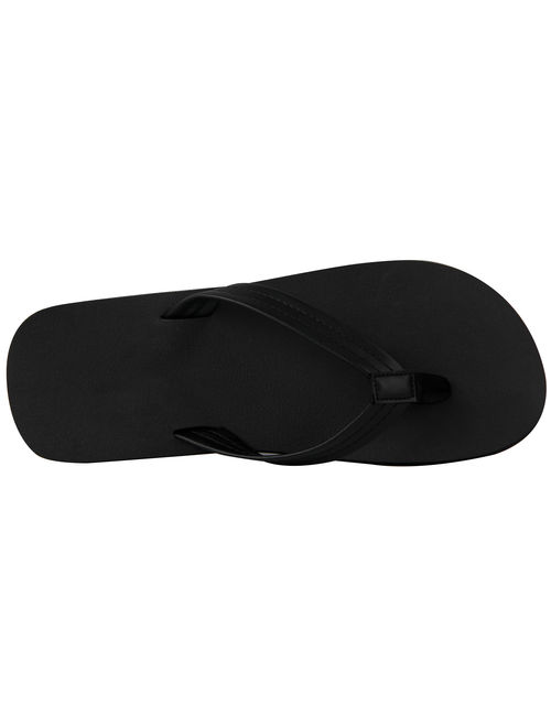 iLoveSIA Mens Casual Slide Sandals Summer Beach Thong Flip Flops Black Size 10.5