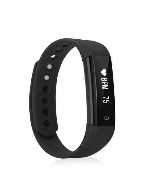 Sport Fitness Tracker, ID115HR Band Bluetooth Heart Rate Monitor Activity Tracker with Connected GPS Tracker, Sleep Monitor, IP67 Waterproof for Android and iOS Smartphon