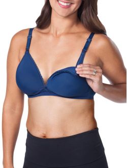 Loving Moments By Leading Lady Wirefree T-Shirt Nursing Bra With Padded Cups, Style L358