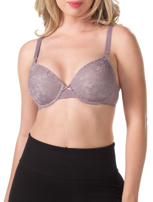 Loving Moments By Leading Lady Maternity To Nursing Lacy Seamless Underwire Bra, Style L357
