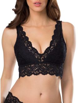 Women's Signature Lace Deep V Bralette, Style SA874
