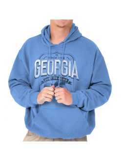 Brisco Brands Southern Peach Georgia Country Pullover Hoodie Sweatshirt