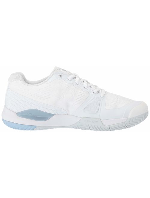 Wilson RUSH PRO 3.0 Tennis Shoes Women, White/Cashmere Blue/Illusion Blue, 8