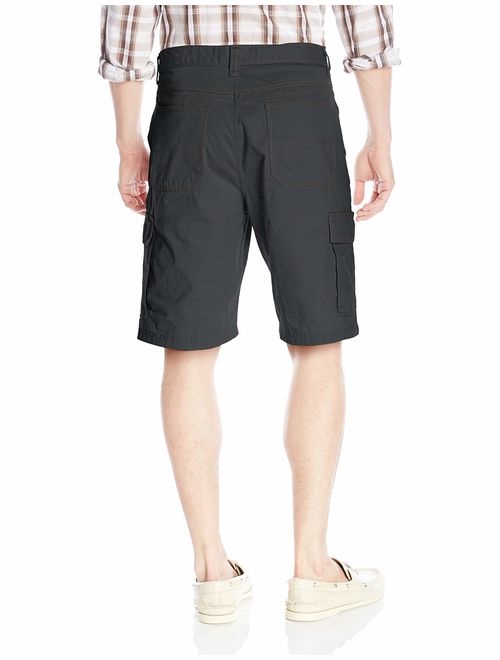 Wrangler Authentics Men's Classic Relaxed Fit Cargo Short, Anthracite Ripstop, 30