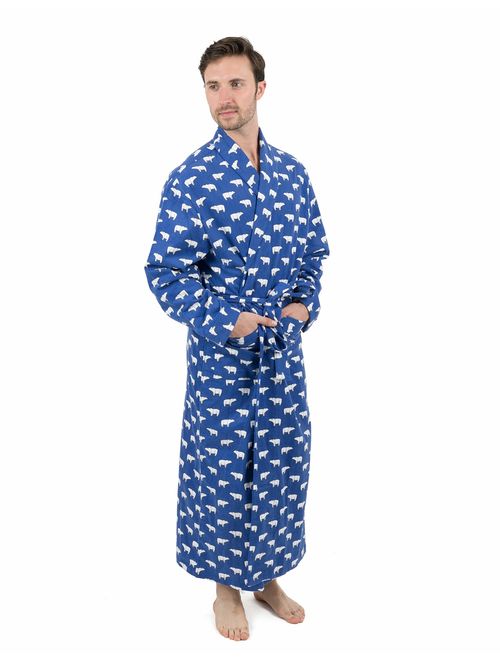 Leveret Mens Flannel Robe Christmas Robe (Size Small-XXX-Large)