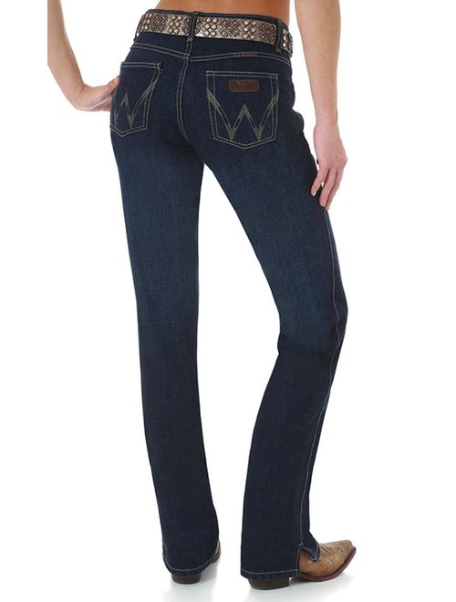 wrangler women's cash ultimate riding jeans boot cut - wrc10on