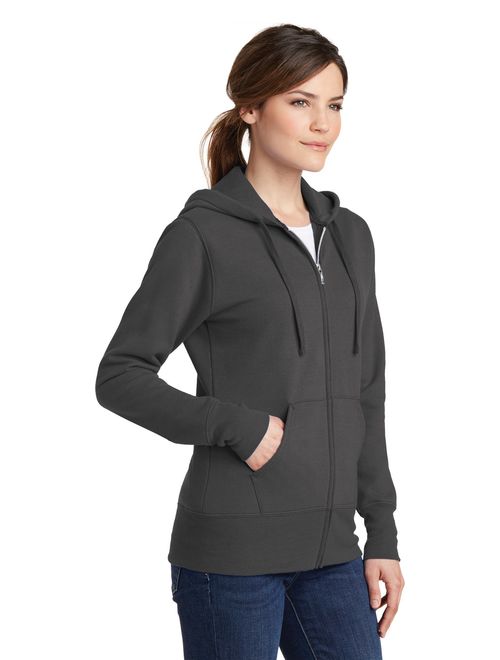 Port & Company Women's Full-Zip Hooded Sweatshirt