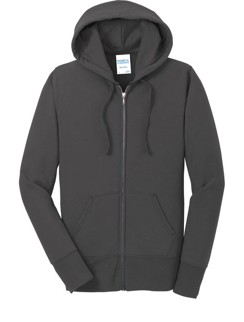 Port & Company Women's Full-Zip Hooded Sweatshirt