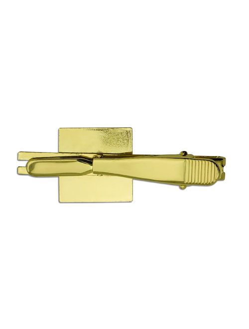 Bible with Cross Christian Religious Square Tie Bar Clip Clasp Tack Gold Color