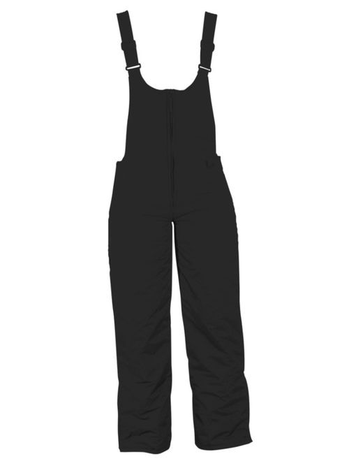Whitestorm Women's Insulated Ski Bib Winter Pants, Black, Small