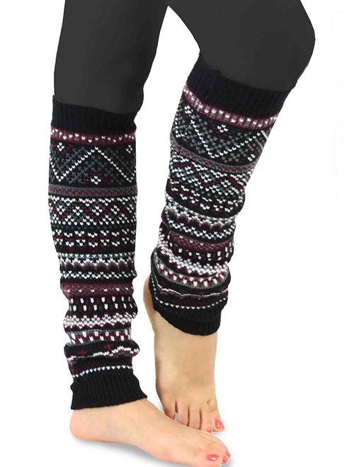 TeeHee Gift Box Women's Fashion Leg Warmers 3-Pack Assorted Colors