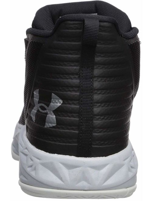 Under Armour Men's Jet Mid Basketball Shoe, Black/Steel/White, Black, Size 9.5