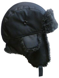 NICE CAPS Men's Cold Weather Taslon Trapper Hat with Flaps