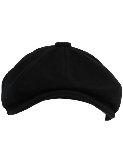Epoch Hats Company Melton Wool 8 Quarter Newsboy Cap (Men's)