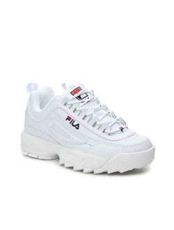 Women's Disruptor II Premium Sneakers, White Navy Red, 8.5 M US