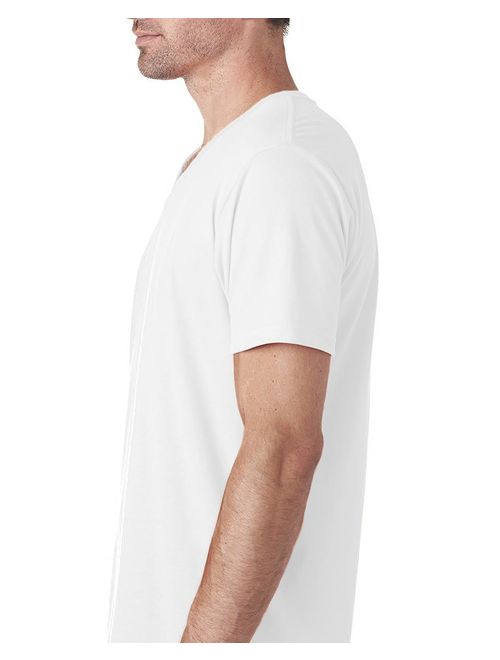 Men's Short Sleeve Premium Solid Cotton V Neck T-Shirts