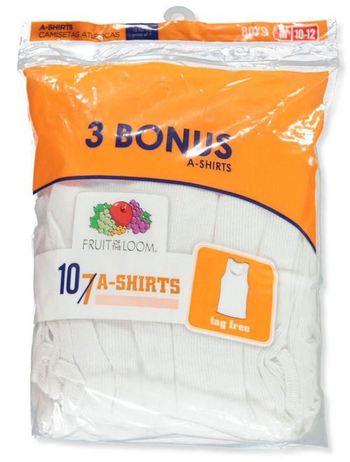 Fruit of the Loom Boys' 10-Pack A-Shirts