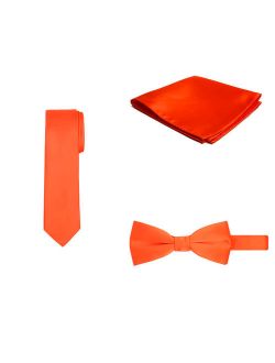 Regular Necktie Bowtie Pocket Square Matching 3 pc Set
