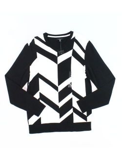 Men's Large V-Neck Broken Chevron Sweater L
