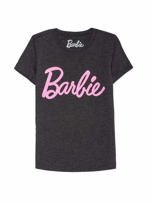 Classic Barbie Logo Glitter Graphic Tee (Little Girls & Big Girls)