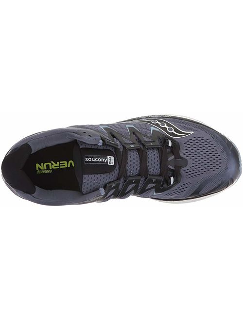 Saucony Men's Triumph ISO 4 Running Shoe, Grey/Black, 12.5 D US