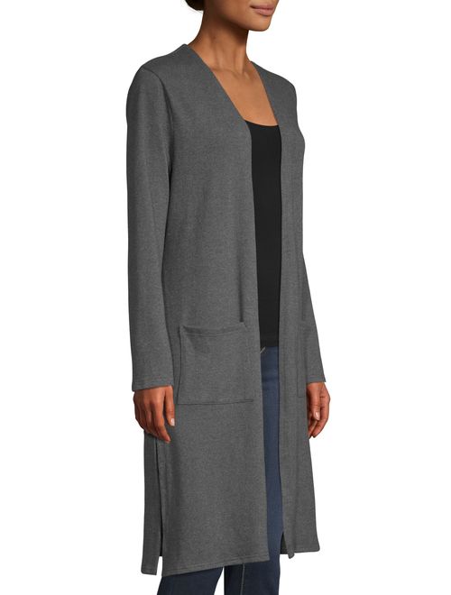Concepts Women's Long Sleeve Duster Cardigan with Pockets