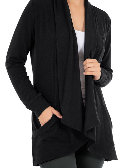 french terry cardigan womens