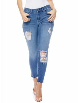 Sofia Skinny Mid-Rise Stretch Ankle Jeans, Women's