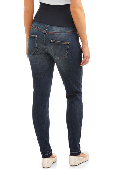 Time and Tru Maternity Full Panel Skinny Jean with Released Hem
